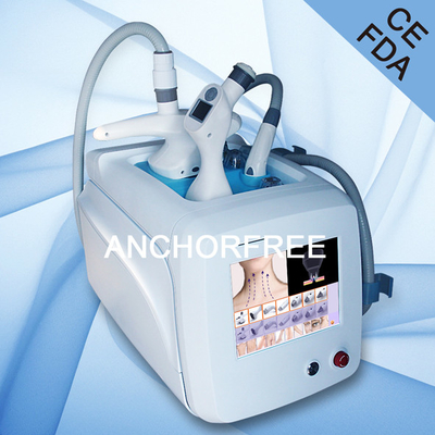 Máquina multifuncional 3 Handpieces da beleza do rolo portátil do laser do RF do vácuo 5 pontas